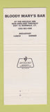 Matchbook Cover - The Tudor Tavern Bloody Mary's Norwalk CT 30 Strike