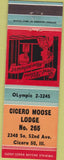 Matchbook Cover - Matchbook Cover Moose Lodge Cicero IL