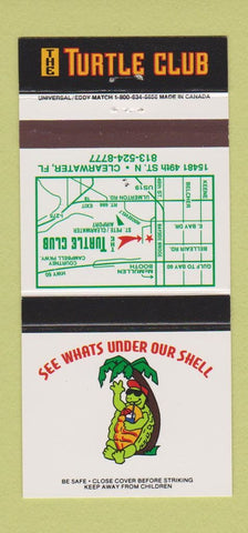 Matchbook Cover - Turtle Club Clearwater FL 30 Strike