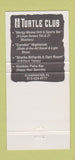 Matchbook Cover - Turtle Club Clearwater FL 30 Strike