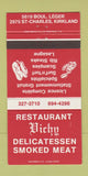 Matchbook Cover - Restaurant Vicky Deli Kirkland QC? 30 Strike