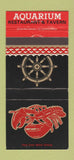 Matchbook Cover - Aquarium Restaurant Hamilton Burlington ON 30 Strike