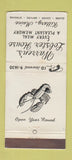 Matchbook Cover - Warren's Lobster House Kittery ME WEAR 30 Strike
