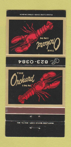 Matchbook Cover - Orchard Inn Towson MD 30 Strike