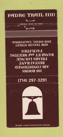 Matchbook Cover - Padre Trail Inn San Diego CA 30 Strike