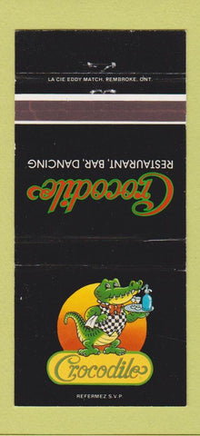 Matchbook Cover - Crocodile Restaurant Montreal QC 30 Strike