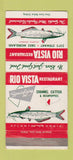 Matchbook Cover - Rio Vista Restaurant Atlanta GA 30 Strike