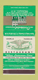 Matchbook Cover - Occidental Restaurant Washington DC WEAR 30 Strike