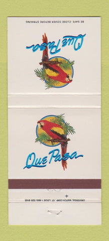 Matchbook Cover - Que Pasa Parrot 30 Strike