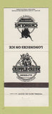 Matchbook Cover - Cripple Creek Grille Chisholms Charlotte NC 30 Strike