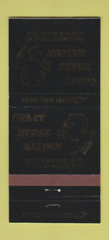 Matchbook Cover - Crazy Horse Saloon North Miami Beach FL 30 Strike