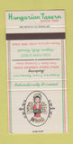 Matchbook Cover - Hungarian Tavern Niagara Falls ON girlie 30 Strike