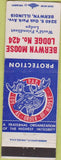Matchbook Cover - Matchbook Cover Moose Lodge Berwyn IL