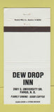 Matchbook Cover - Dew Drop Inn Fargo ND  30 Strike