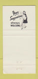Matchbook Cover - Dew Drop Inn Fargo ND  30 Strike