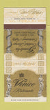 Matchbook Cover - Venice Ristorante Daytona Beach FL 30 Strike
