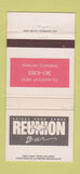 Matchbook Cover - Reunion Bar Toronto ON 30 Strike