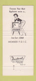 Matchbook Cover - Durham Trust Company NH 30 Strike