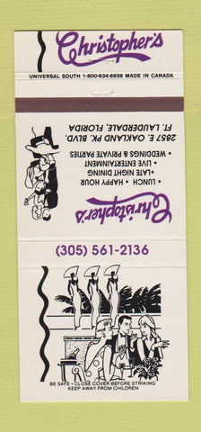 Matchbook Cover - Christopher's Restaurant Fort Lauderdale FL 30 Strike