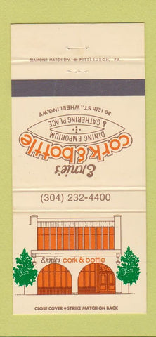 Matchbook Cover - Ernie's Cork and Bottle Wheeling WV 30 Strike