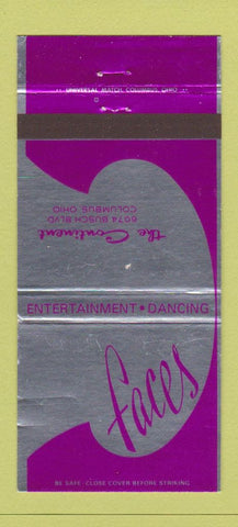 Matchbook Cover - Faces  The Continent Columbus OH 30 Strike