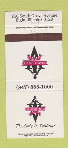 Matchbook Cover - Grand Victoria Casino Elgin IL 30 Strike