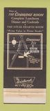 Matchbook Cover - Cambridge Inn Paramus NJ 30 Strike