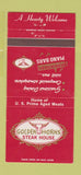 Matchbook Cover - Golden Horns Steak House Northlake IL 30 Strike
