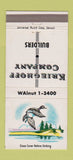 Matchbook Cover - Krieghoff Builders WEAR 30 Strike