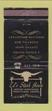 Matchbook Cover - Ed's Steak House Beford PA WORN 30 Strike