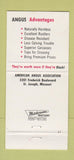 Matchbook Cover - Angus Beef St Joseph MO 30 Strike