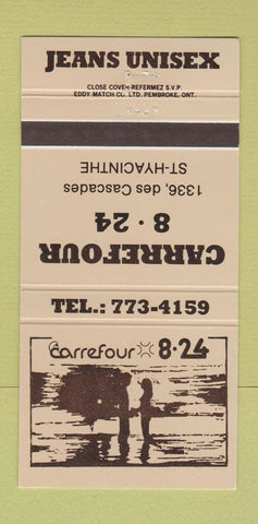 Matchbook Cover - Carrefour Jeans St Hyacinthe QC 30 Strike