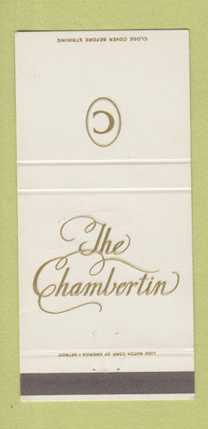 Matchbook Cover - The Chambertin West Dearborn MI  30 Strike