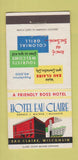 Matchbook Cover - Hotel Eau Claire WI 30 Strike