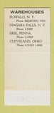 Matchbook Cover - Hubbs and Howe Paper Twine Cleveland Buffalo Erie 30 Strike