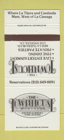 Matchbook Cover - The Townhouse Los Angeles CA 30 Strike