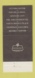 Matchbook Cover - Ames Glendale Santa Monica CA 30 Strike