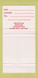 Matchbook Cover - Hotel La Louisiane Mont Rolland QC 30 Strike
