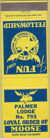 Matchbook Cover - Matchbook Cover Moose Lodge Palmer AK