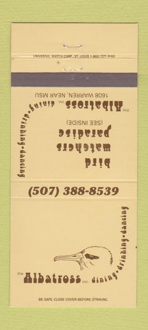 Matchbook Cover - Albatross Restaurant Warren  30 Strike