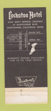 Matchbook Cover - Cockatoo Inn Hawthorne CA 30 Strike