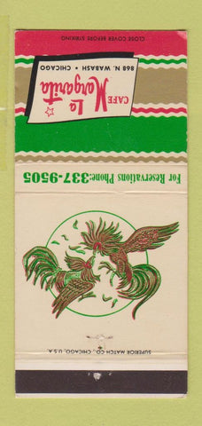 Matchbook Cover - Cafe La Margarita Chicago IL Mexican Food WEAR 30 Strike