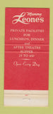 Matchbook Cover - Mamma Leone's New York City WEAR 30 Strike