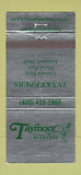Matchbook Cover - Taymoor Barbadoes 30 Strike