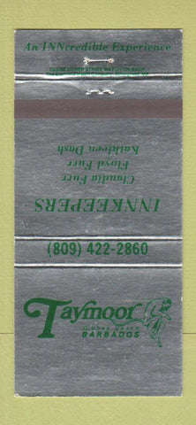 Matchbook Cover - Taymoor Barbadoes 30 Strike