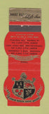 Matchbook Cover - Robert Hill's Chef's Inn La Canada Pasadena CA Contour