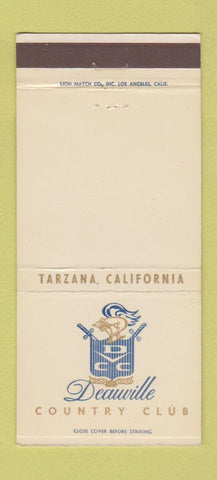 Matchbook Cover - Deauville Country Club Tarzana CA 30 Strike