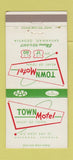 Matchbook Cover - Town Motel Savannah GA 30 Strike