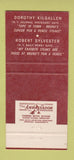 Matchbook Cover - Pen and Pencil New York City 30 Strike