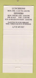 Matchbook Cover - Benjamin's Taunton MA WEAR 30 Strike